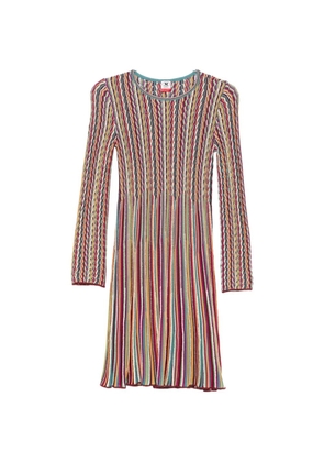 Missoni long-sleeve striped mini dress - Pink