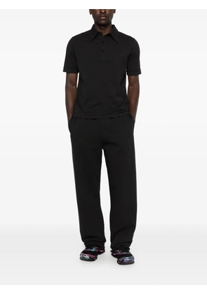 MM6 Maison Margiela logo-embroidered polo shirt - Black