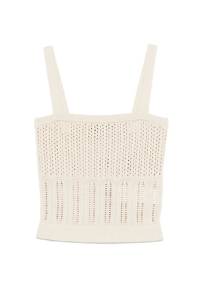 Max Mara open stitch top - Neutrals