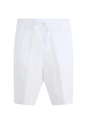 120% Lino drawstring-waist shorts - White