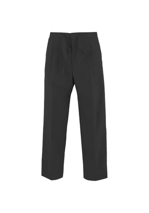 BOSS drawstring pleated trousers - Black