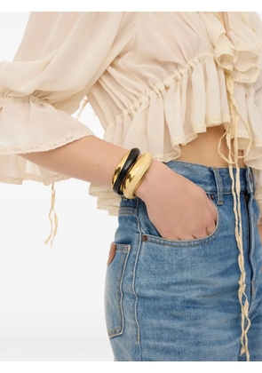 Chloé Glaze Cuff ivory gold bracelet