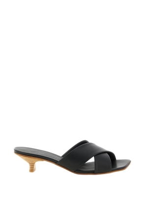 Vicini square-toe heeled sandals - Black