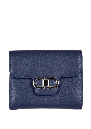 Ferragamo Gancini grained-leather wallet - Blue