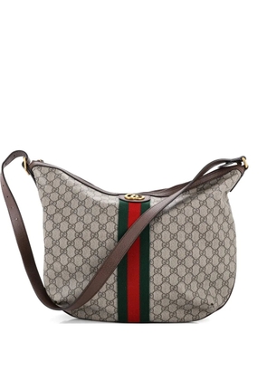 Gucci Pre-Owned Ophidia Half Moon GG Coated Canvas Large hobo bag - Brown