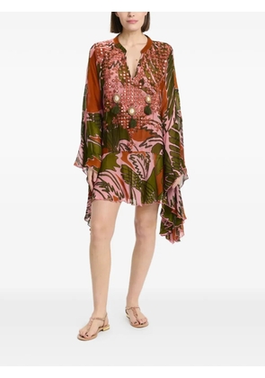 Miss June V-neck mini dress - Pink