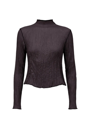 Osklen wrinkled satin blouse - Purple