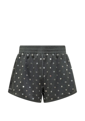 PINKO mesh strass shorts - Black