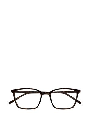 Saint Laurent Eyewear rectangle-frame glasses - Brown