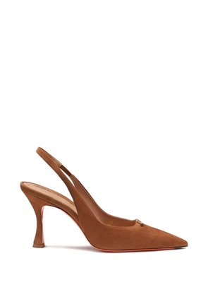 Santoni pointed-toe pumps - Brown
