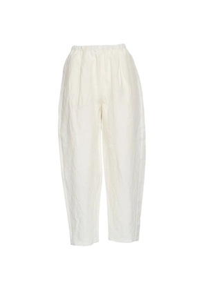 Apuntob elastic waist trousers - White