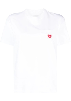 Carhartt WIP logo-patch organic cotton T-shirt - White