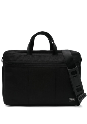 Porter-Yoshida & Co. logo-tag laptop bag - Black