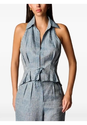 HEVRON Sloan striped top - Blue