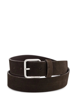 BOSS square-buckle belt - Brown