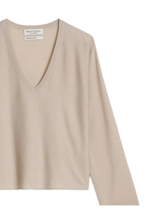 Marc O'Polo V-neck long-sleeve sweater - Neutrals