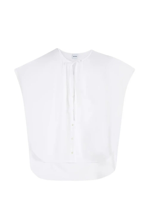 ASPESI tie-neck buttoned shirt - White