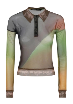 Ottolinger mesh-panel polo shirt - Multicolour
