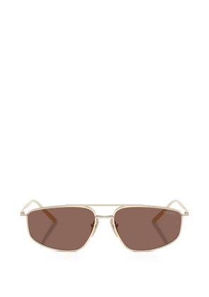 Prada Eyewear geometric-frame sunglasses - Gold