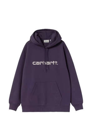 Carhartt WIP logo-print hoodie - Purple