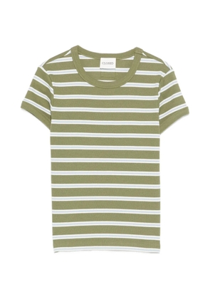 Closed striped T-shirt - Green