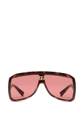 Dolce & Gabbana Eyewear DG Crossed sunglasses - Brown