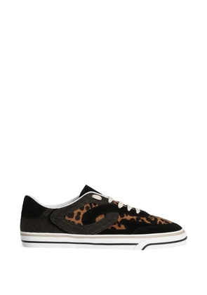 Dolce & Gabbana Leo-print Pony DG Sailing sneakers - Black
