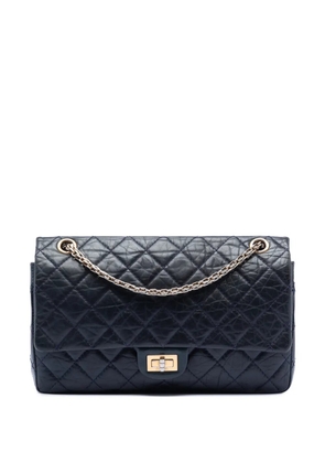 CHANEL Pre-Owned 2010-2011 Quilted Aged Calfskin Reissue 2.55 Double Flap 226 shoulder bag - Blue