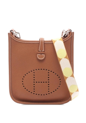 Hermès Pre-Owned 2021 Clemence Evelyne TPM crossbody bag - Brown