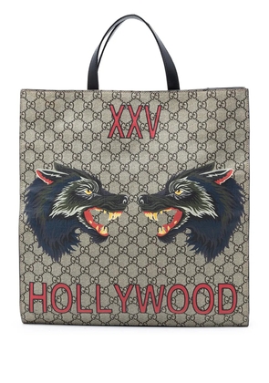 Gucci Pre-Owned 2016-2026 GG Supreme Wolf tote bag - Neutrals