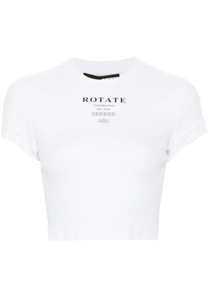 ROTATE BIRGER CHRISTENSEN ribbed crop top - White