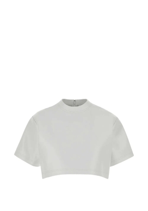 Balenciaga leather crop top - Grey