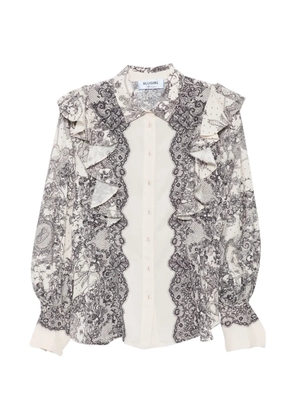 Blugirl lace-print shirt - Neutrals