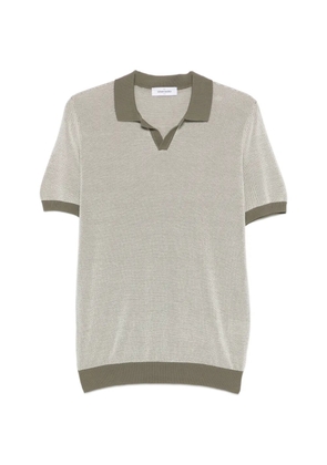 Gran Sasso textured polo T-shirt - Green