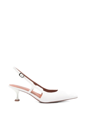 Lola Cruz Carmen cut-out slingback pumps - White