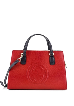Gucci Pre-Owned Soho Convertible Top Handle Leather Medium satchel - Red