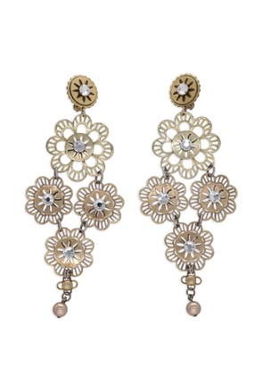 Vintage pendant clip-on earrings - Gold