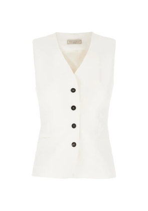Antonelli buttoned vest - White