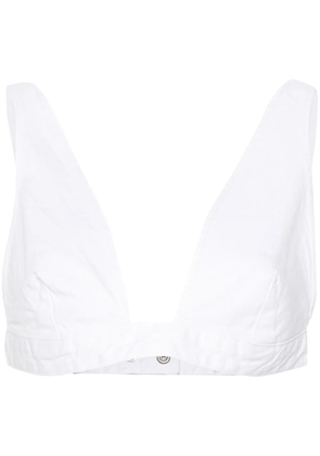 Haikure Tessa twill bralette - White