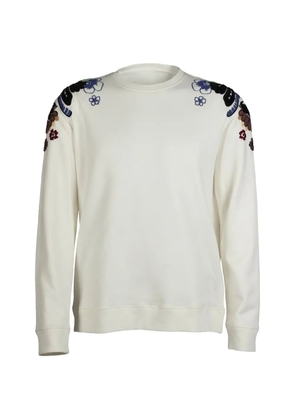 Valentino Garavani floral-embellished sweatshirt - White