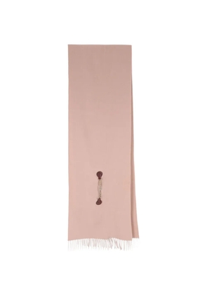 Chloé chain-embellished scarf - Pink