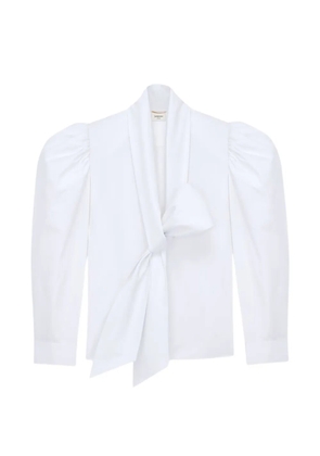 Saint Laurent ballon-sleeve blouse - White