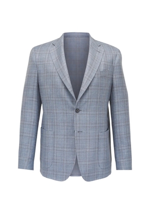 Maurizio Baldassari checked single-breasted blazer - Blue