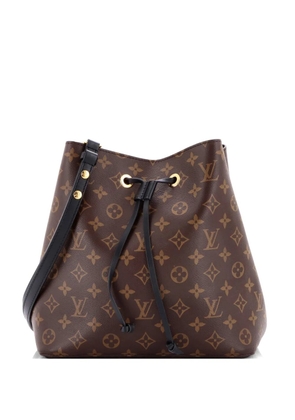 Louis Vuitton Pre-Owned NeoNoe Handbag Monogram Canvas with Leather MM bucket bag - Black
