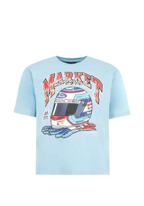 MARKET racing-helmet T-shirt - Blue