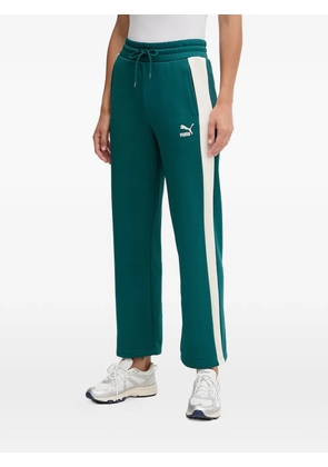 PUMA logo-embroidery track pants - Green
