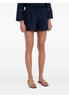 GREEK ARCHAIC KORI elasticated-waistband shorts - Blue