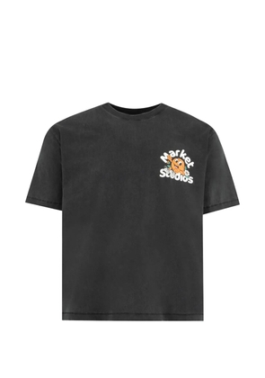 MARKET crew-neck graphic T-shirt - Black