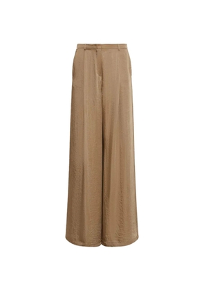 Marella high-waisted twill trousers - Neutrals