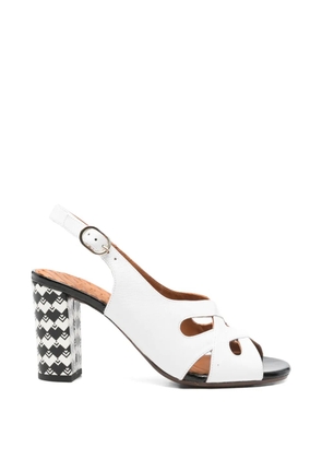 Chie Mihara cutout patterned sandals - White
